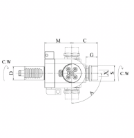 DA30548220B VDI30 Угловой приводной блок, Evermore