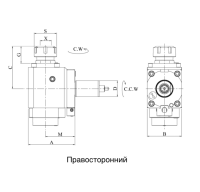 CWFR3018092555 VDI30 Радиальный сверлильно-фрезерный приводной блок, Evermore