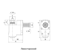 BL30MT2572 VDI30 Радиальный сверлильно-фрезерный приводной блок со смещением, Evermore