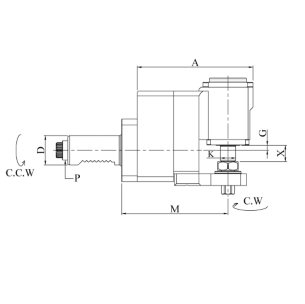 BR30548016C/3 VDI30 Радиальный приводной блок с дисковыми фрезами, Evermore