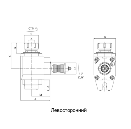 CWNFR3018092555 VDI30 Радиальный сверлильно-фрезерный приводной блок, Evermore