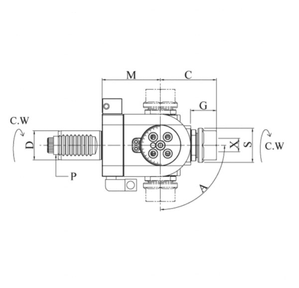 DA30548020B VDI30 Угловой приводной блок, Evermore