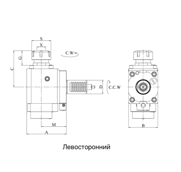 CWFR3018092555 VDI30 Радиальный сверлильно-фрезерный приводной блок, Evermore