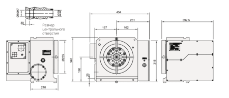 Поворотный стол с ЧПУ Detron GV-255HB
