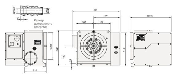 Поворотный стол с ЧПУ Detron GV-255HB