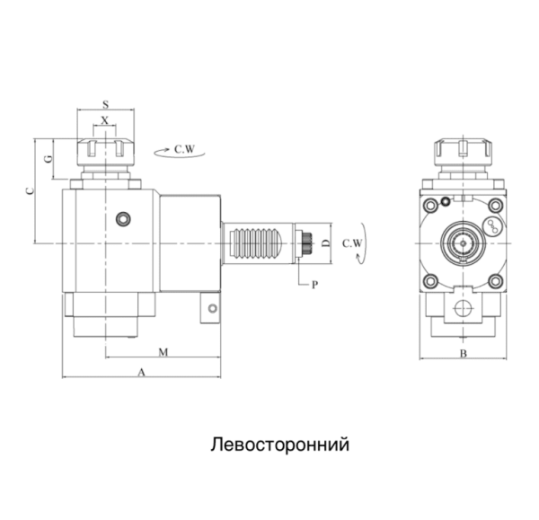 CWNFR3054802585 VDI30 Радиальный сверлильно-фрезерный приводной блок, Evermore