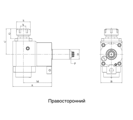CWNFR30548025100 VDI30 Радиальный сверлильно-фрезерный приводной блок, Evermore